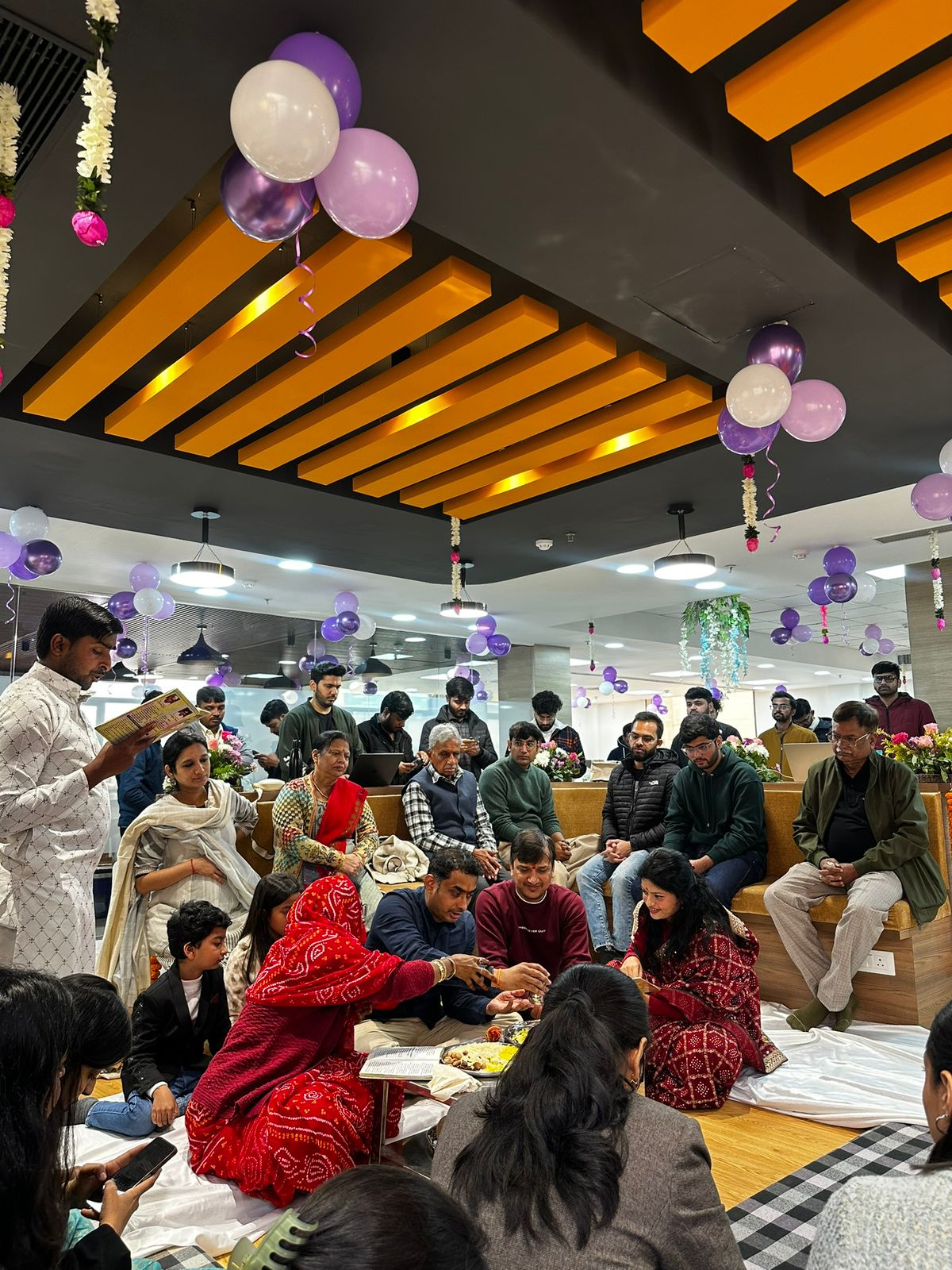 Office puja ceremony