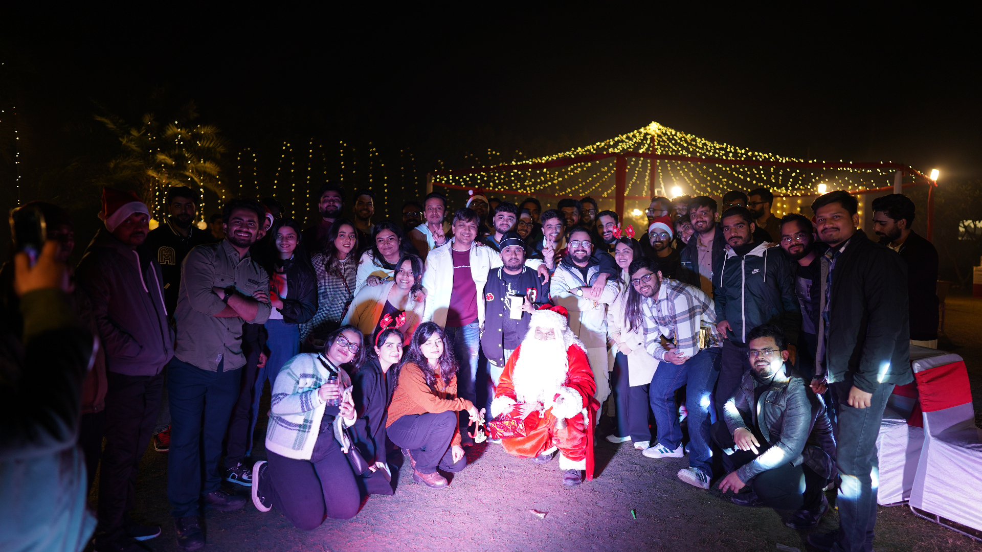 Loop Christmas party with Santa